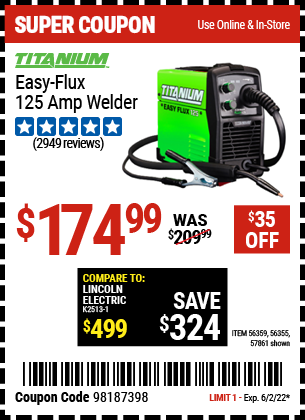 Easy-Flux 125 Amp Welder