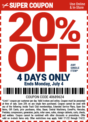 20% Off