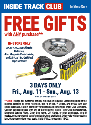 Buy the Get Three FREE GIFTS With Any Purchase!, valid through 8/13/2023.