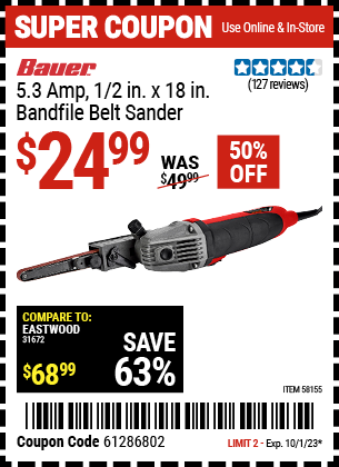 Buy the BAUER 5.3 Amp (Item 58155) for $24.99, valid through 10/1/23.