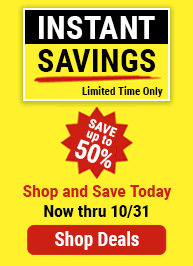 Instant Savings Thru 10/31