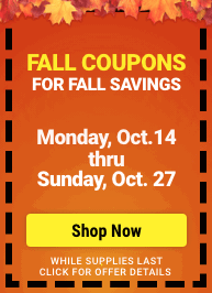 Fall Coupons for Fall Savings