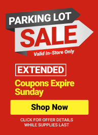 Parking Lot Sale Extended Thru 6/22